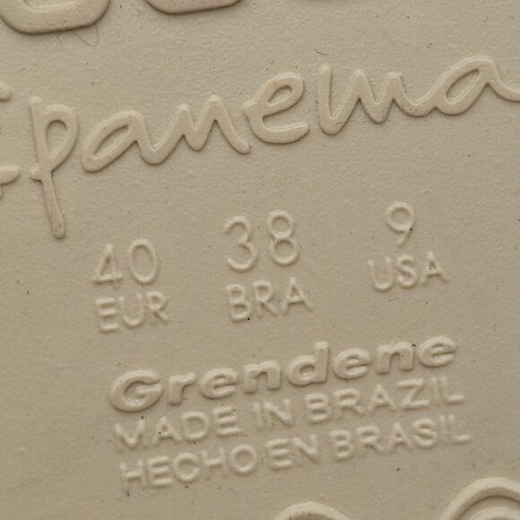 Ipanema Street II Crisscross Strap Slide Sandal Women's Beige Size US9 EU40 - Picture 7 of 13